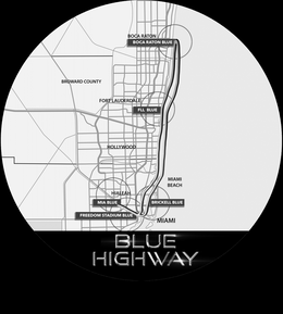 BROWARD COUNTY, FORT LAUDERDALE, MIA BLUE, FREEDOM STADIUM BLUE, BOCA RATON, BOCA RATON BLUE, HOLLYWOOD, FLL BLUE, HIALEAH, MIAMI BEACH, BRICKELL BLUE, MIAMI trademark