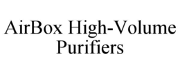 AIRBOX HIGH-VOLUME PURIFIERS trademark