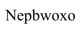 NEPBWOXO trademark
