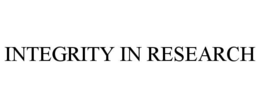 INTEGRITY IN RESEARCH trademark