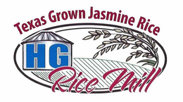 TEXAS GROWN JASMINE RICE HG RICE MILL trademark
