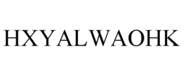 HXYALWAOHK trademark