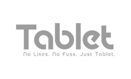 TABLET NO LINES. NO FUSS. JUST TABLET. trademark