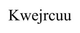 KWEJRCUU trademark