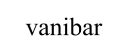 VANIBAR trademark