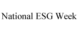 NATIONAL ESG WEEK trademark