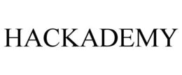 HACKADEMY trademark