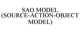 SAO MODEL (SOURCE-ACTION-OBJECT MODEL) trademark