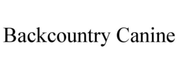 BACKCOUNTRY CANINE trademark