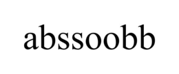 ABSSOOBB trademark