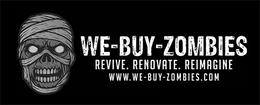 WE-BUY-ZOMBIES REVIVE. RENOVATE. REIMAGINE WWW.WE-BUY-ZOMBIES.COM trademark