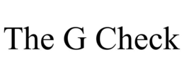THE G CHECK trademark