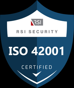 RSI SECURITY ISO 42001 CERTIFIED trademark