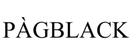 PÀGBLACK trademark