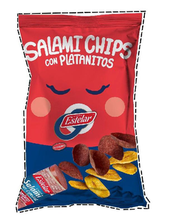 SALAMI CHIPS CON PLATANITOS ESTELAR EL ORIGINAL ESTELAR COOKED SALAMI ESPECIAL trademark