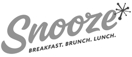 SNOOZE BREAKFAST. BRUNCH. LUNCH. trademark