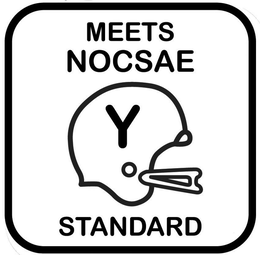 MEETS NOCSAE STANDARD Y trademark