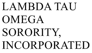 LAMBDA TAU OMEGA SORORITY, INCORPORATED trademark