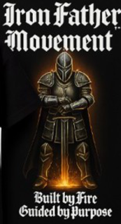 IRON FATHER MOVEMENT BUILT BY FIRE GUIDED BY PURPOSE trademark
