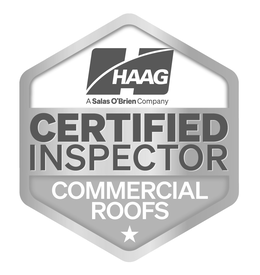 H HAAG A SALAS O'BRIEN COMPANY CERTIFIED INSPECTOR COMMERCIAL ROOFS trademark