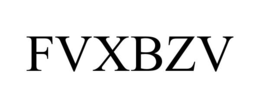 FVXBZV trademark