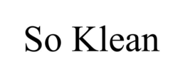 SO KLEAN trademark