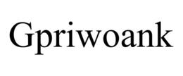 GPRIWOANK trademark