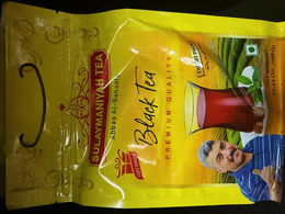 SULAYMANIYAH TEA ABBAS AL-BAHADLY BLACK TEA PREMIUM QUALITY NET WEIGHT: 17.63 OZ. (500G) GIFT INSIDE EXPORT PACK trademark