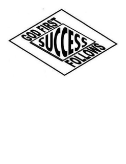 GOD FIRST SUCCESS FOLLOWS trademark