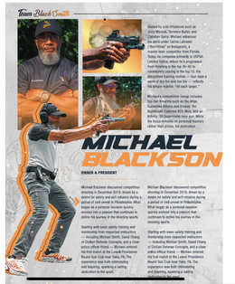 TEAM BLACKSMITH MICHAEL BLACKSON OWNER AND PRESIDENT trademark