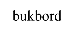 BUKBORD trademark