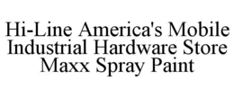 HI-LINE AMERICA'S MOBILE INDUSTRIAL HARDWARE STORE MAXX SPRAY PAINT trademark
