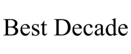 BEST DECADE trademark