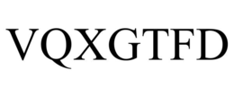 VQXGTFD trademark