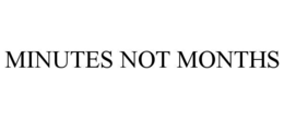 MINUTES NOT MONTHS trademark