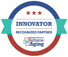 INNOVATOR RECOGNIZED PARTNER NATIONAL CENTER TO REFRAME AGING trademark