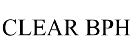 CLEAR BPH trademark