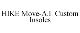 HIKE MOVE-A.I. CUSTOM INSOLES trademark