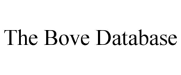 THE BOVE DATABASE trademark