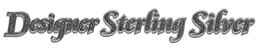 DESIGNER STERLING SILVER trademark