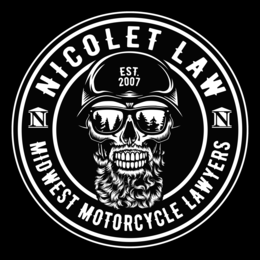 NICOLET LAW N MIDWEST MOTORCYCLE LAWYERS N EST.  2007 trademark