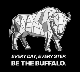 EVERY DAY, EVERY STEP. BE THE BUFFALO. trademark