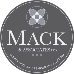 MACK & ASSOCIATES LTD. DIRECT HIRE AND TEMPORARY STAFFING trademark