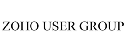 ZOHO USER GROUP trademark