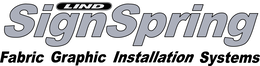 LIND SIGNSPRING FABRIC GRAPHIC INSTALLATION SYSTEMS trademark