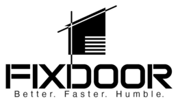 FIXDOOR BETTER. FASTER. HUMBLE. trademark