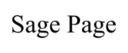 SAGE PAGE trademark