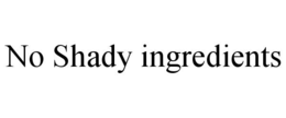 NO SHADY INGREDIENTS trademark