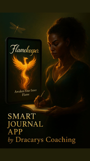 FLAMEKEEPER AWAKEN YOUR INNER FLAME SMART JOURNAL APP BY DRACARYS COACHING trademark