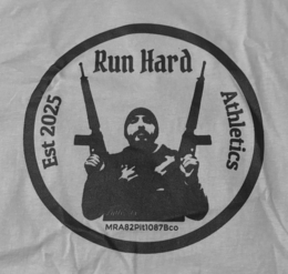 RUN HARD MRA82PIT1087BCO ATHLETICS EST 2025 LYTLE, TX trademark